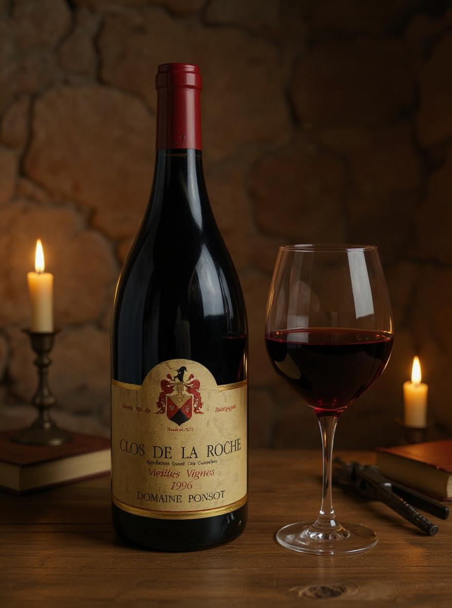 Domaine Ponsot Clos de la Roche Grand Cru 1996 magnum bottle detail