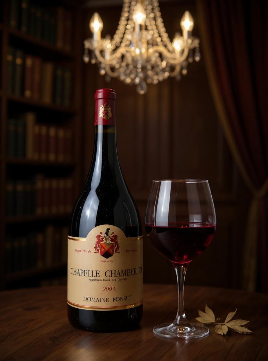 Domaine Ponsot Chapelle-Chambertin Grand Cru 2003 1.5L bottle side view
