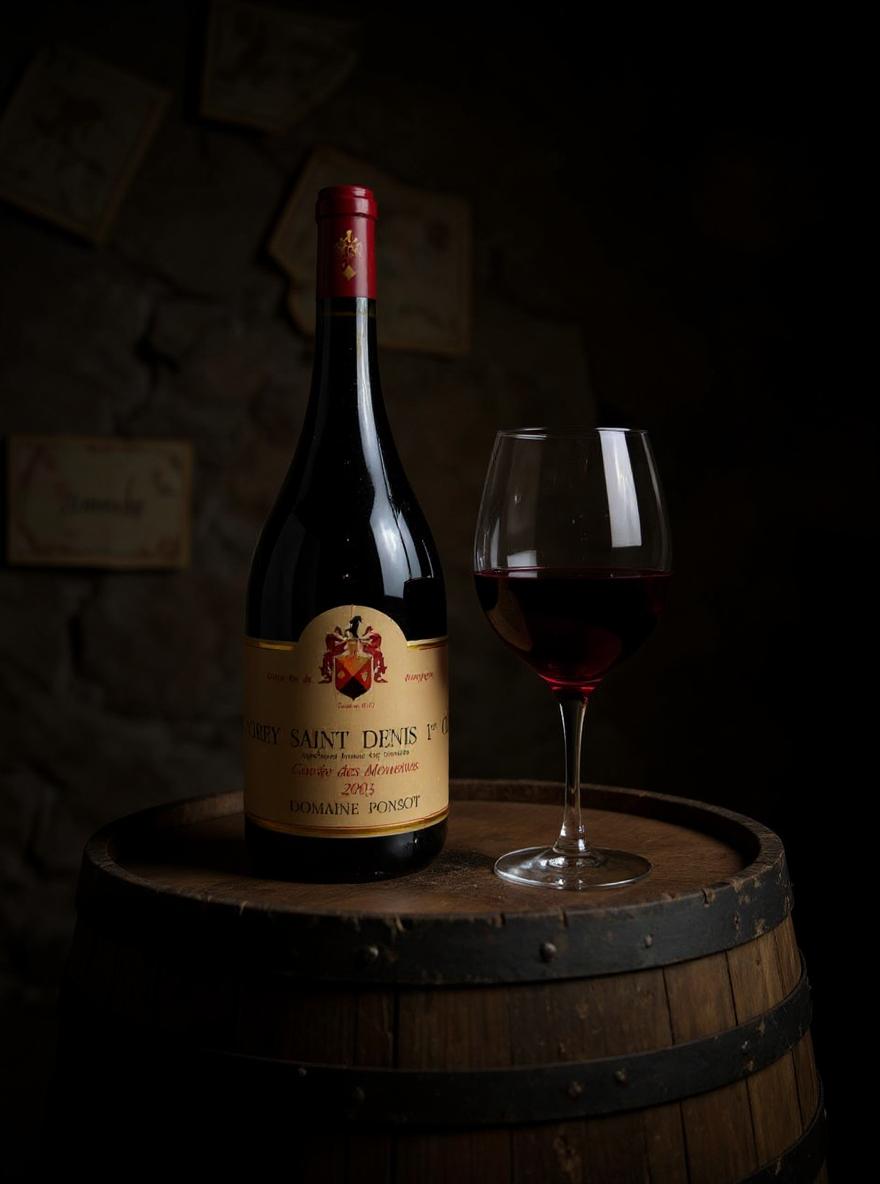 Domaine Ponsot wine label close-up showing 1er Cru designation