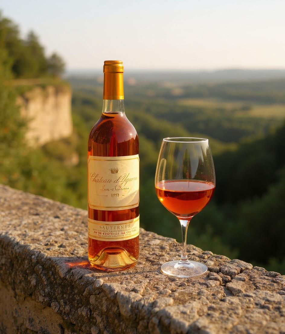 Chateau d'Yquem 1993 vintage wine bottle