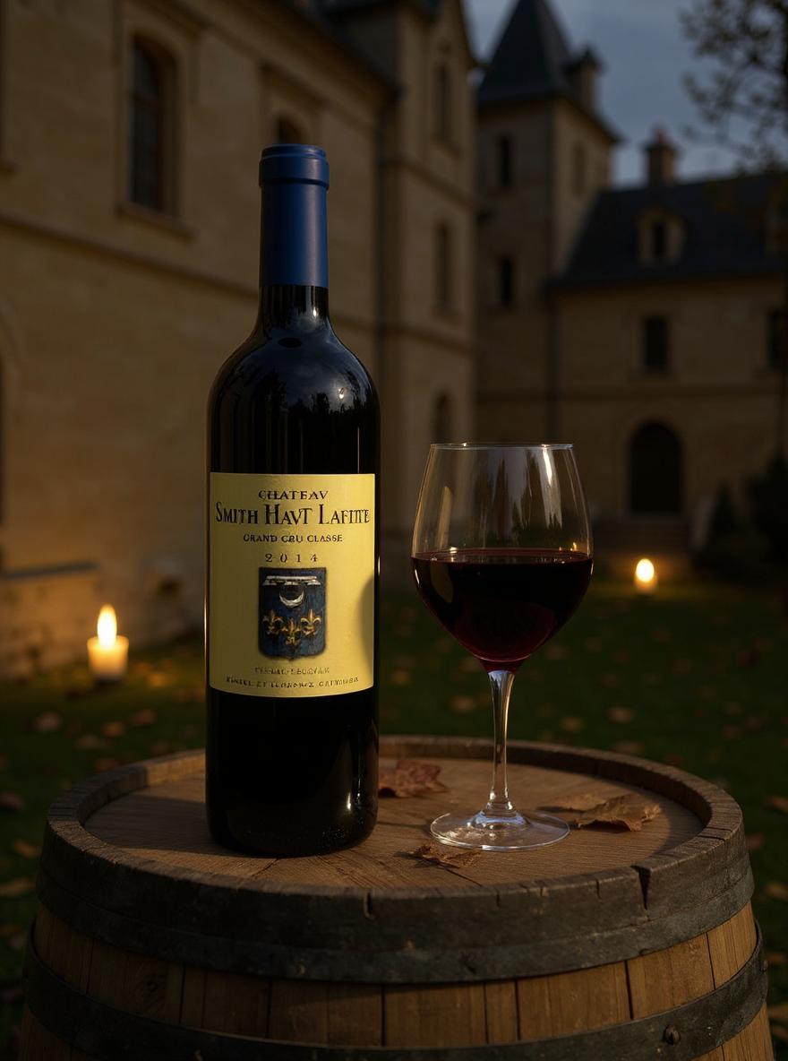 Chateau Smith Haut Lafitte 2014 wine bottle label detail
