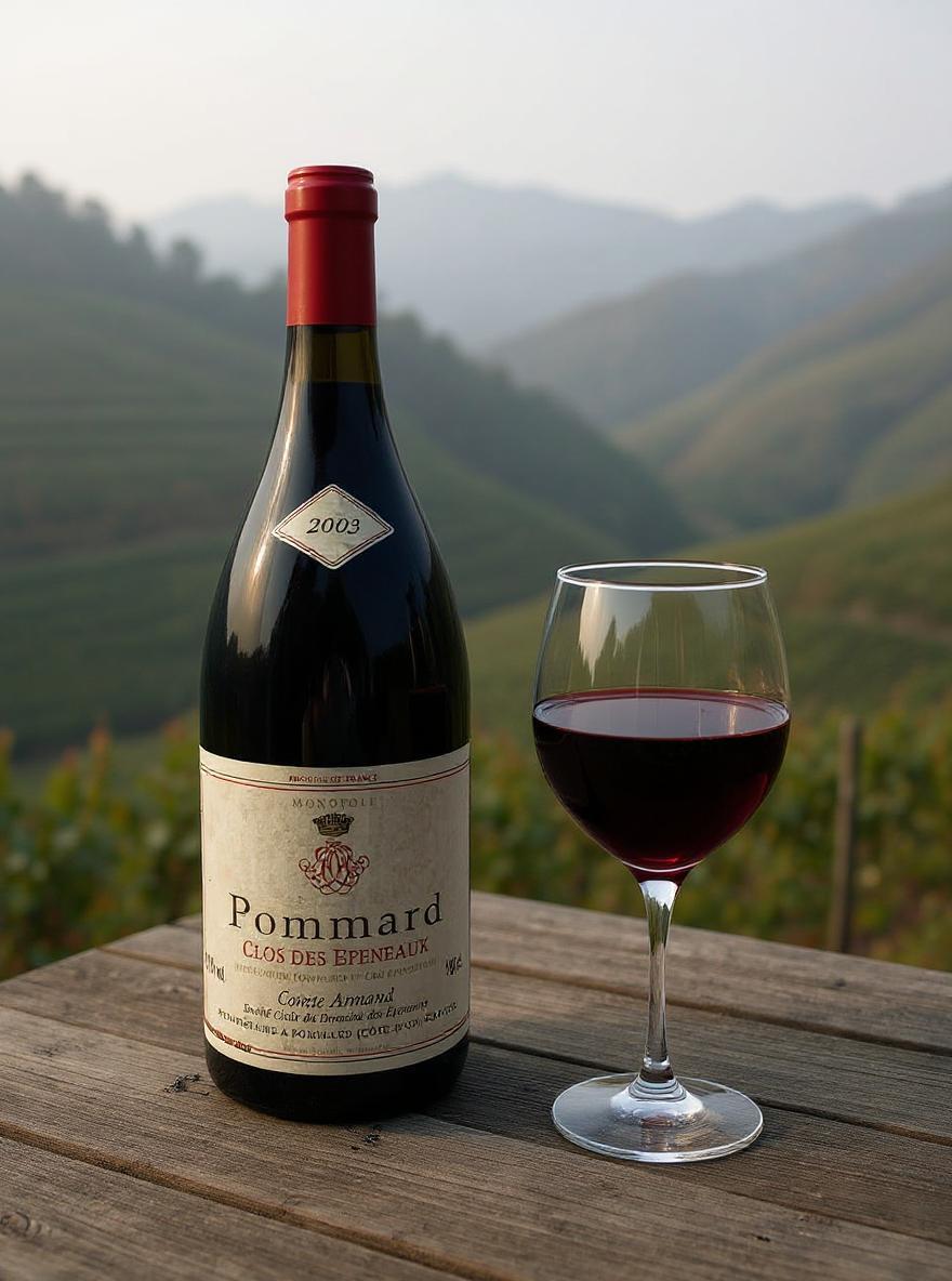 Comte Armand Clos des Epeneaux Monopole 1er Cru 2003 vintage Burgundy wine bottle