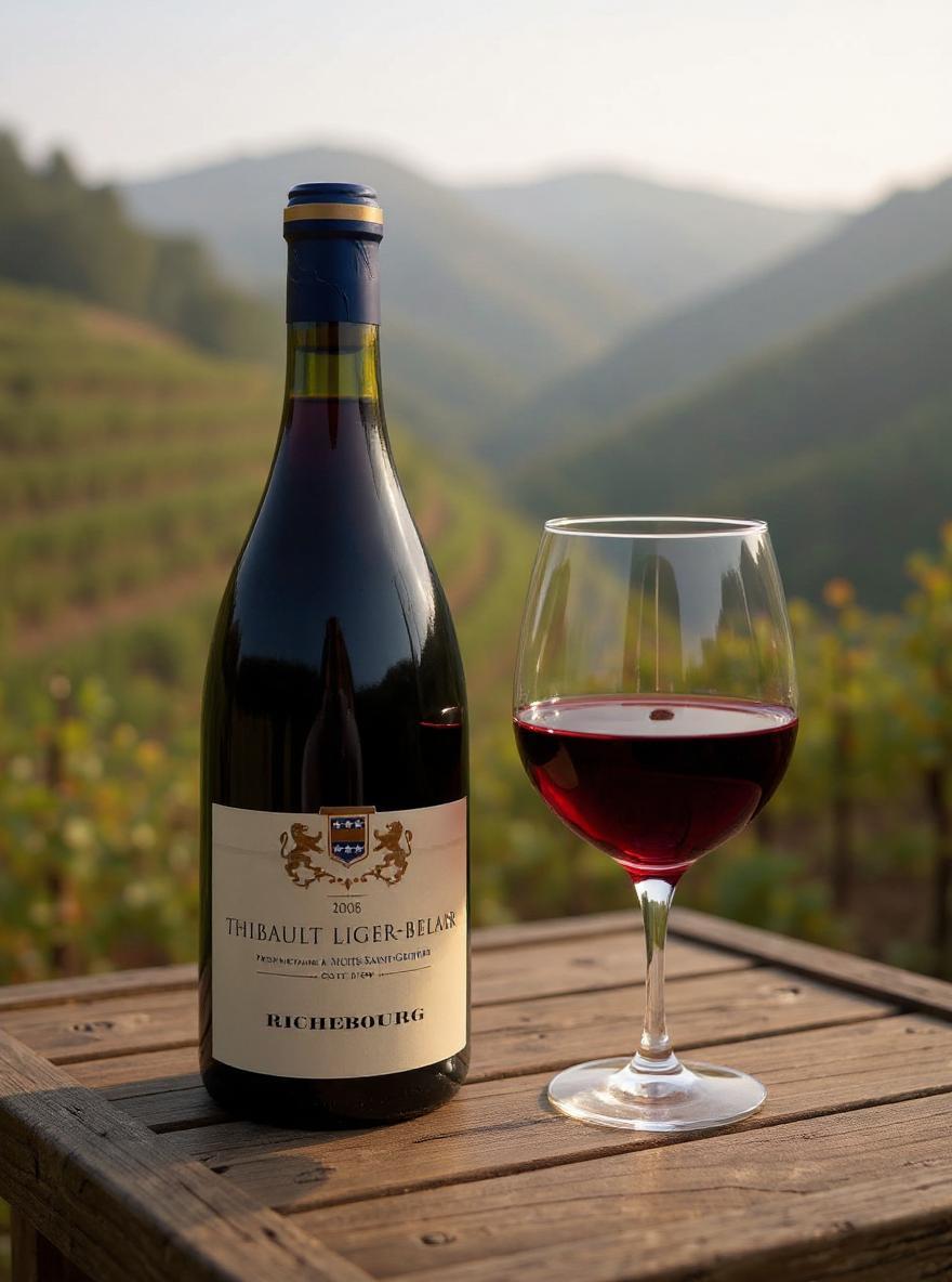 Thibault Liger-Belair Richebourg 2008 burgundy wine bottle
