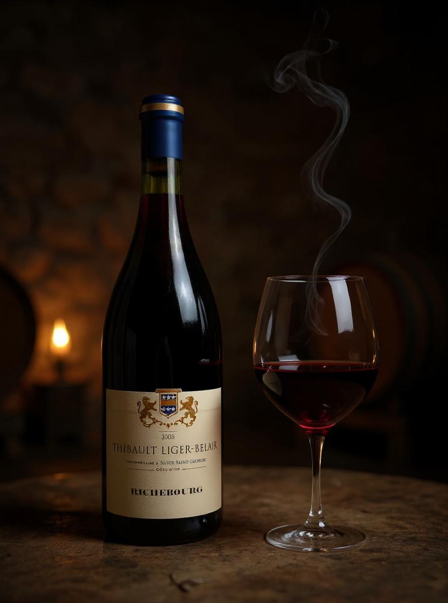 Thibault Liger-Belair Richebourg 2008 wine label detail