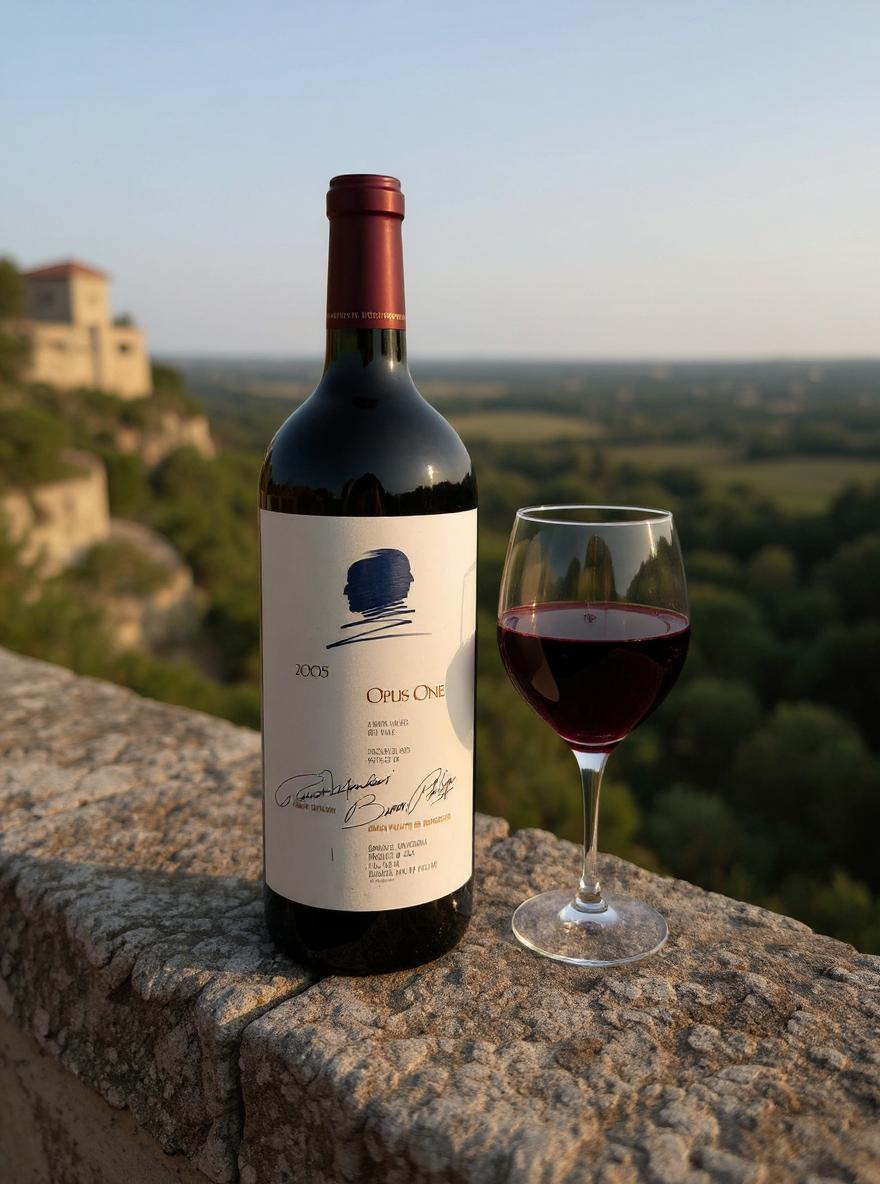 Opus One 2005 magnum bottle front view