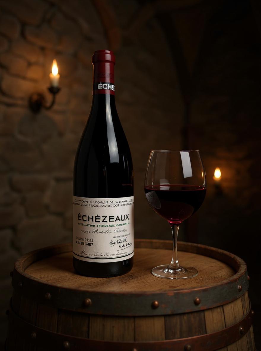 Échézeaux Grand Cru 2007 wine label detail
