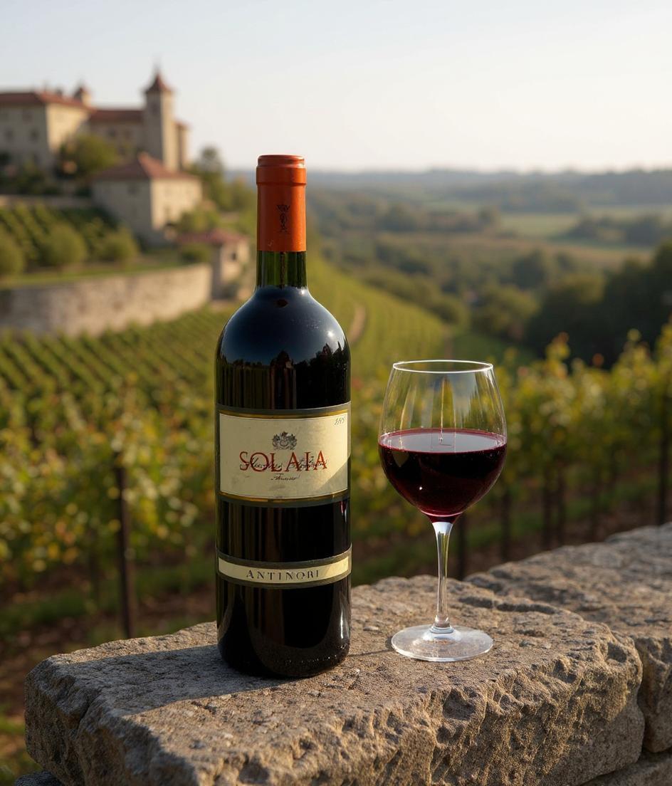 Marchesi Antinori Solaia 1996 vintage wine bottle