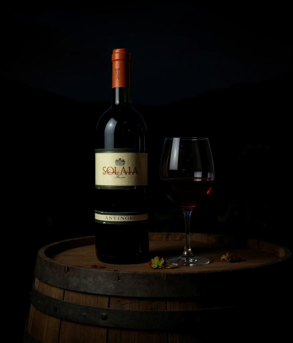 Marchesi Antinori Solaia 2001 wine label details