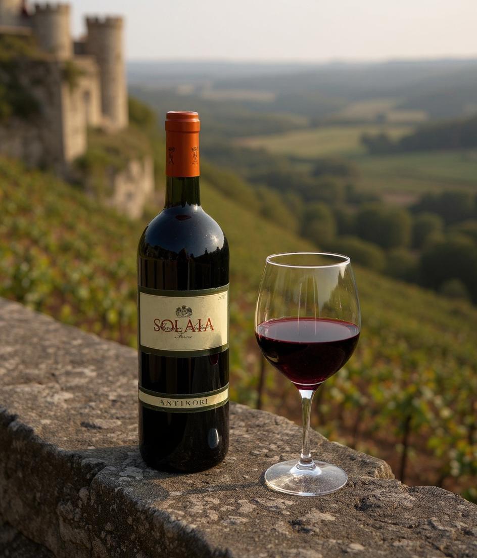 Marchesi Antinori Solaia 1997 Super Tuscan wine bottle