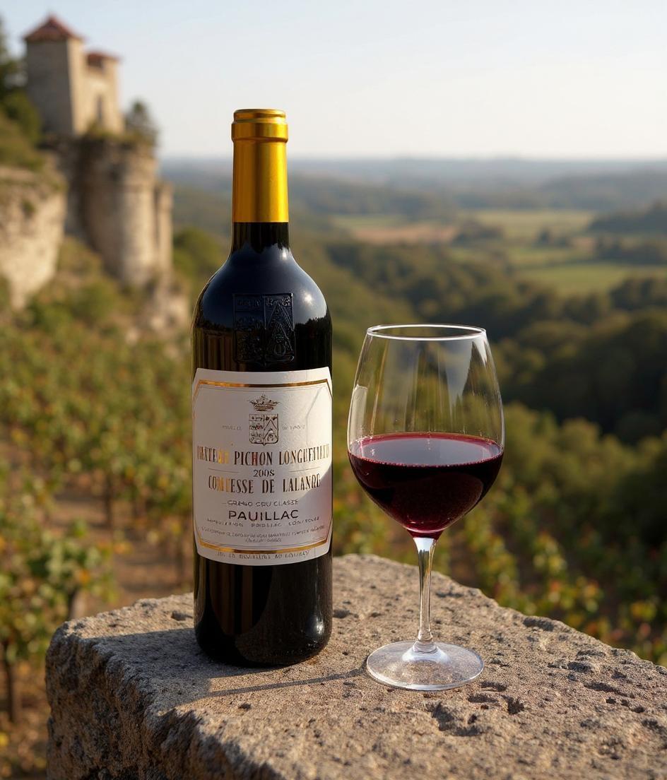 Chateau Pichon Longueville Comtesse de Lalande 2008 wine bottle