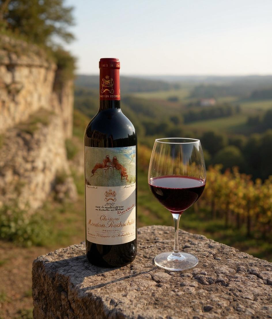 Chateau Mouton Rothschild 2012 vintage wine bottle