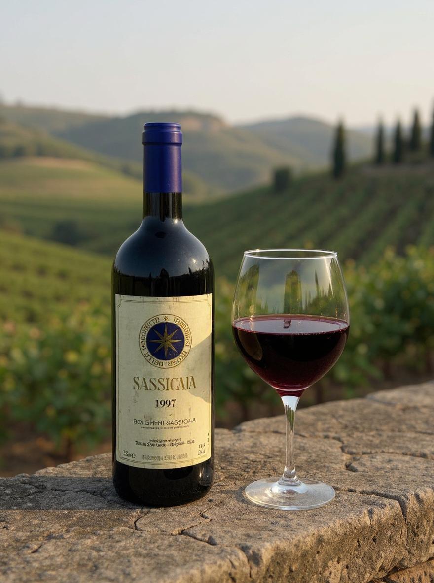 Tenuta San Guido Bolgheri Sassicaia 1997 vintage wine bottle