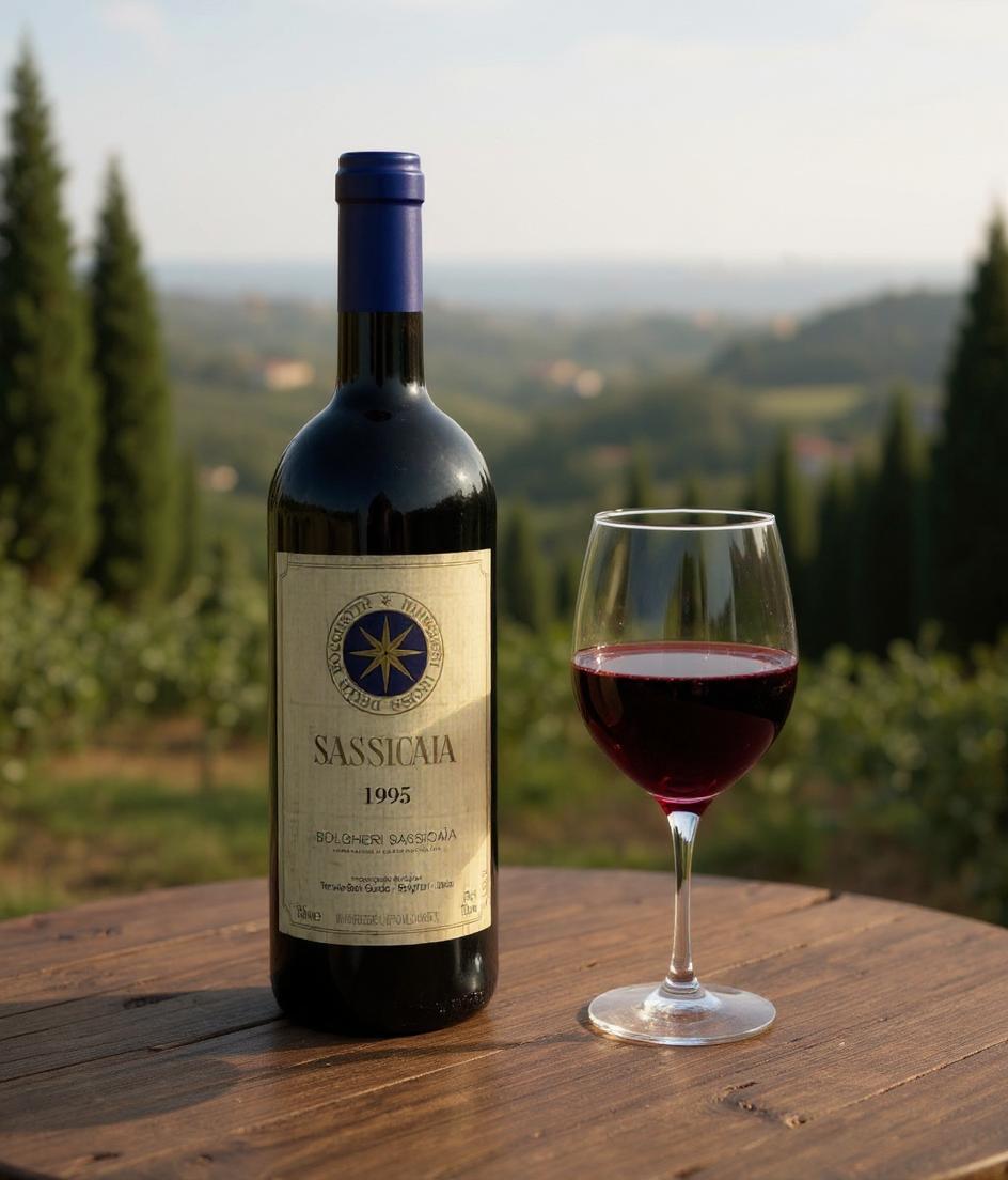 Tenuta San Guido Bolgheri Sassicaia 1995 wine bottle