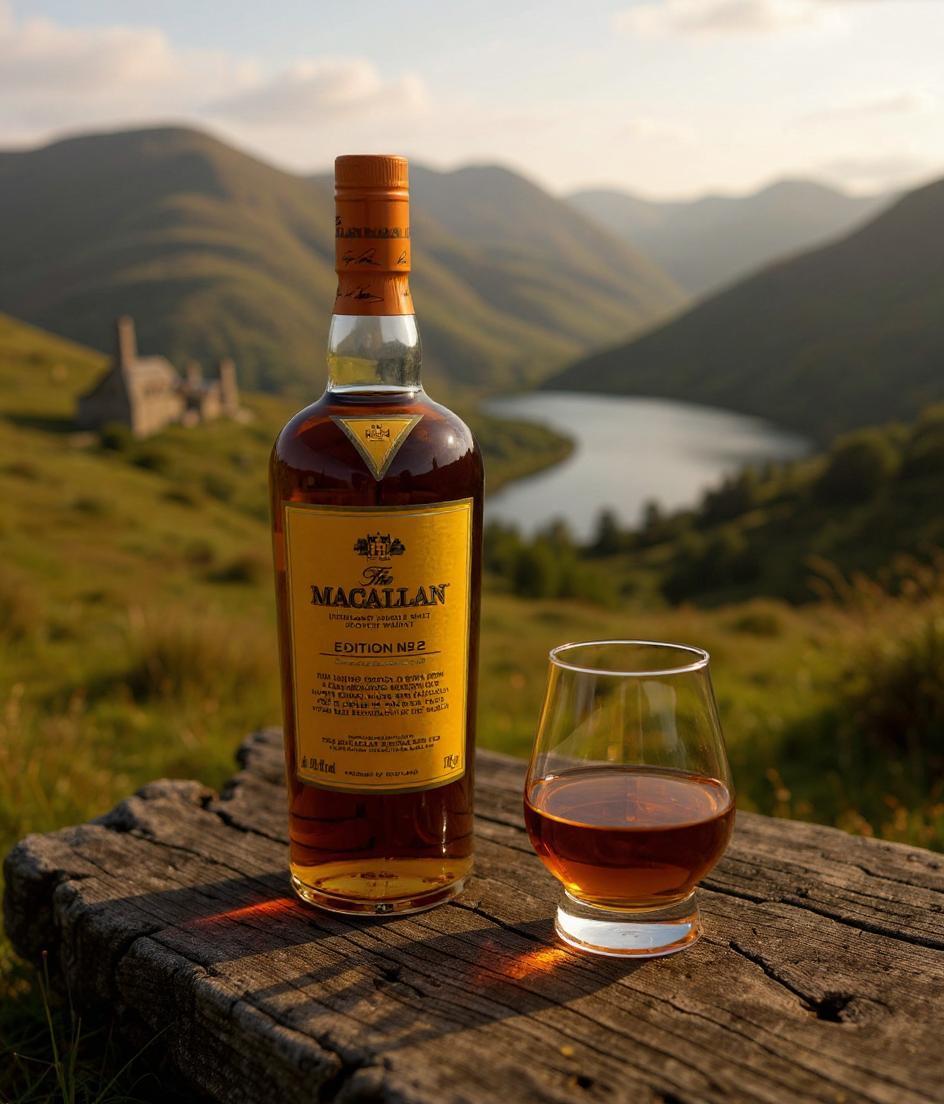 The Macallan Edition No 2 whisky bottle front view
