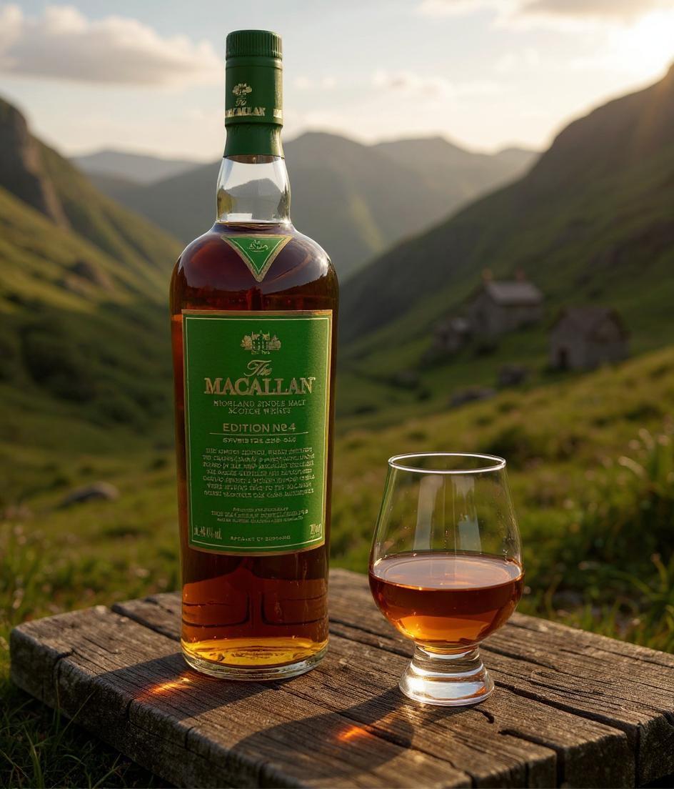 The Macallan Edition №4 limited edition single malt whisky bottle