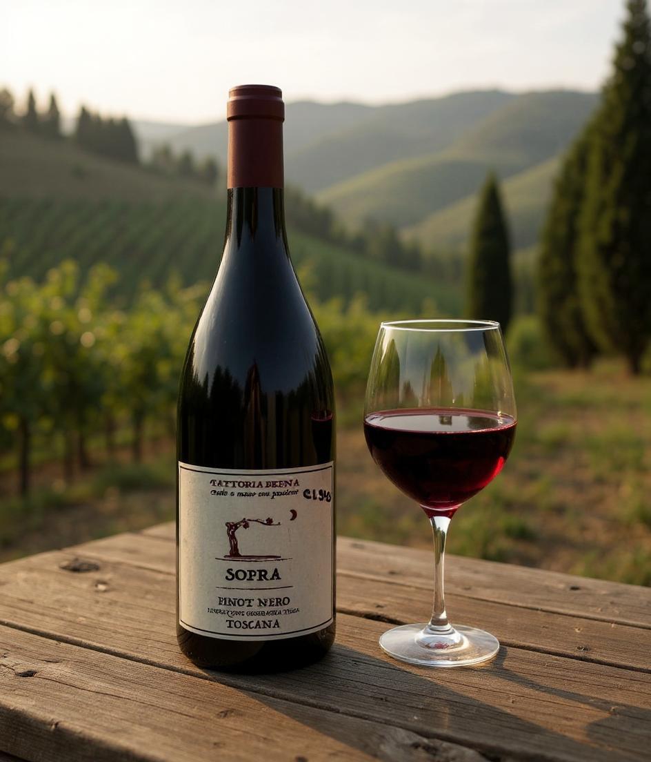Sopra IGT 2019 Italian wine bottle front view