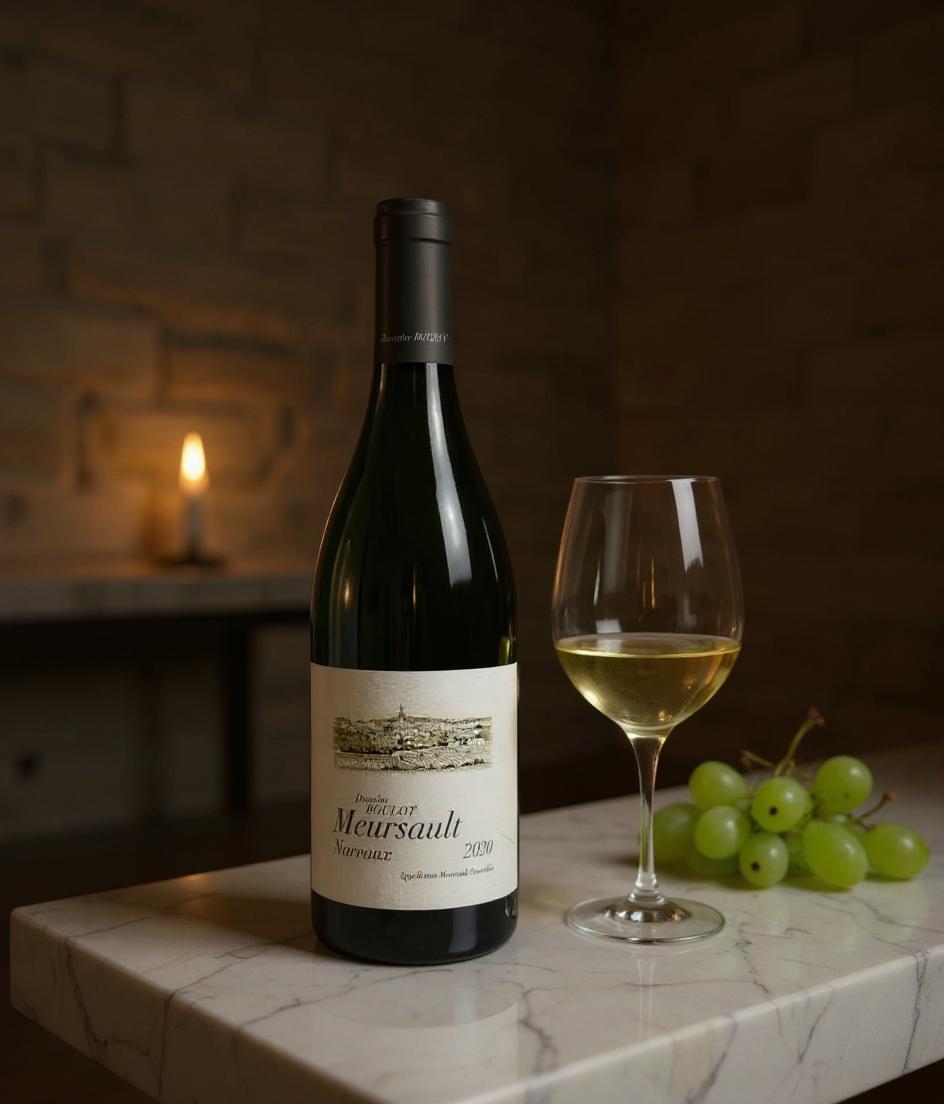 Domaine Roulot Meursault Narvaux 2020 wine label detail