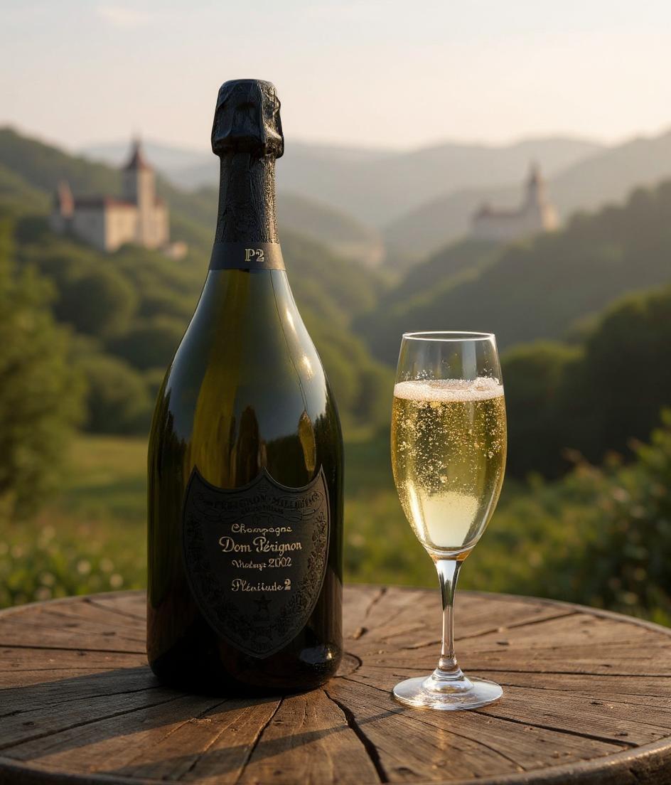 Dom Perignon P2 Brut 2002 Champagne bottle
