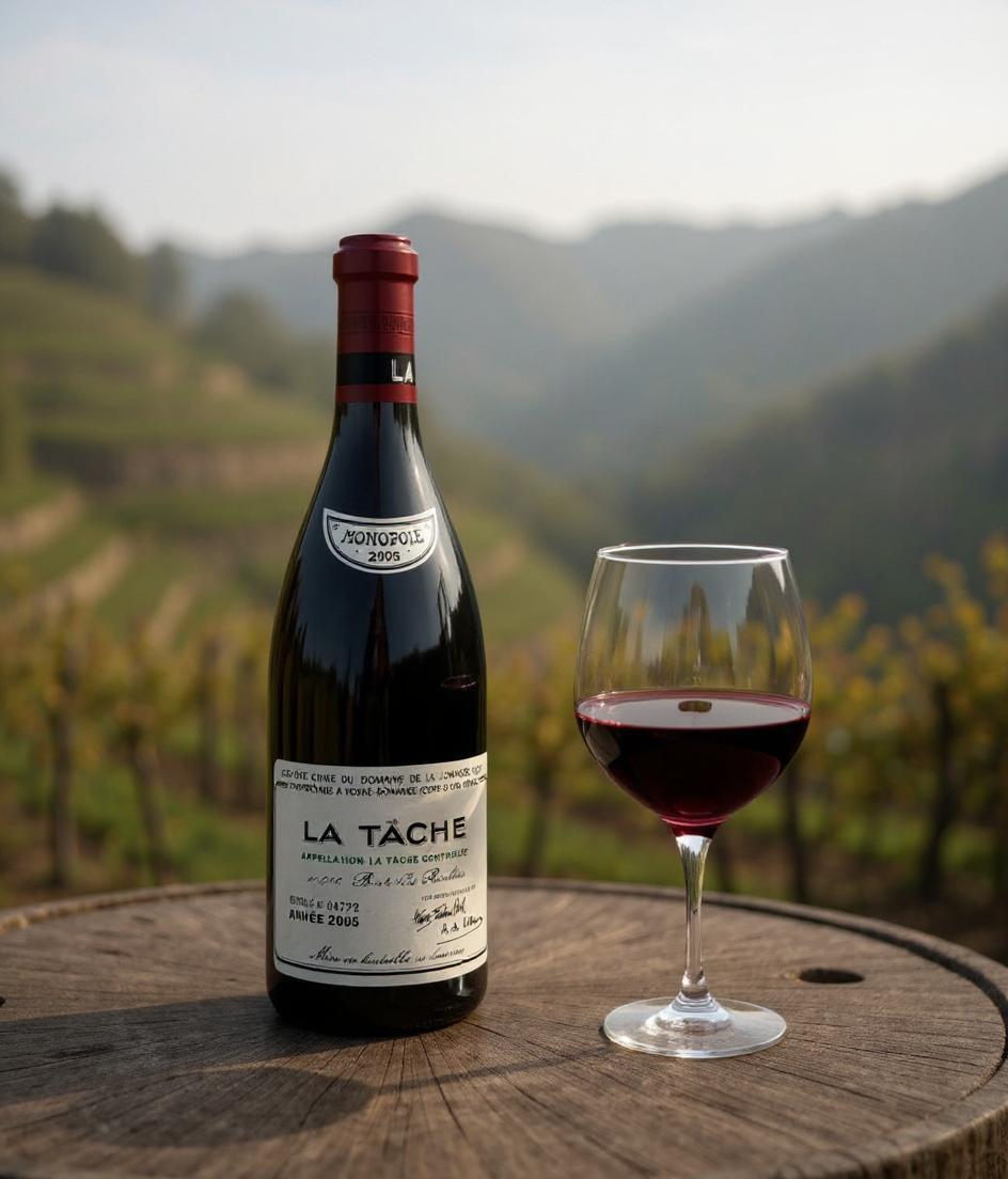 La Tache Monopole Grand Cru 2005 bottle front view