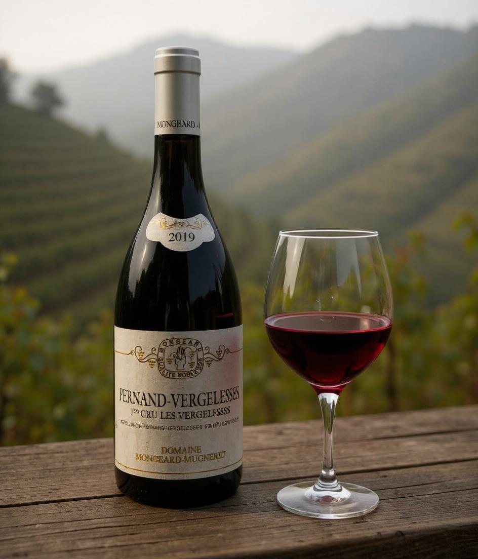 Pernand-Vergelesses 1er Cru 2019 Burgundy white wine bottle