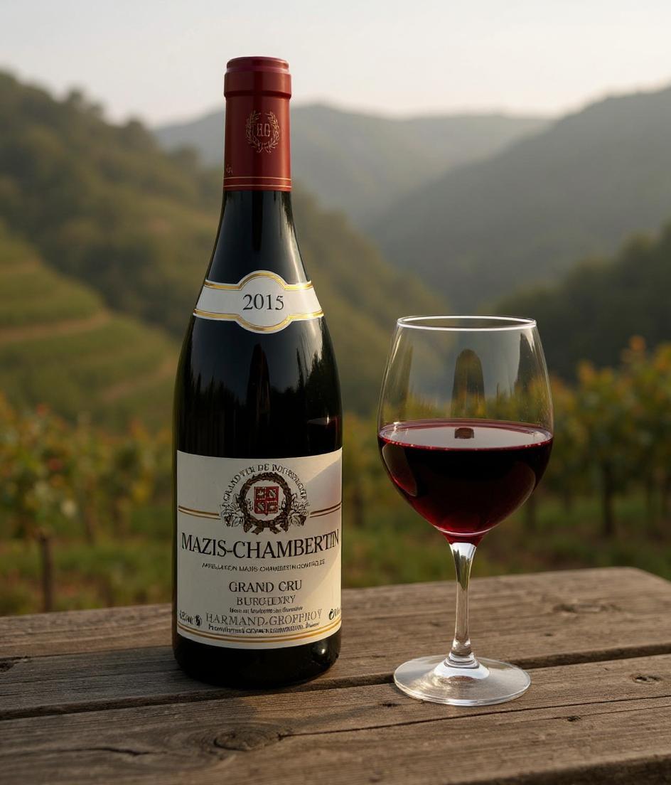 Domaine Harmand-Geoffroy Mazis-Chambertin Grand Cru 2015 wine bottle