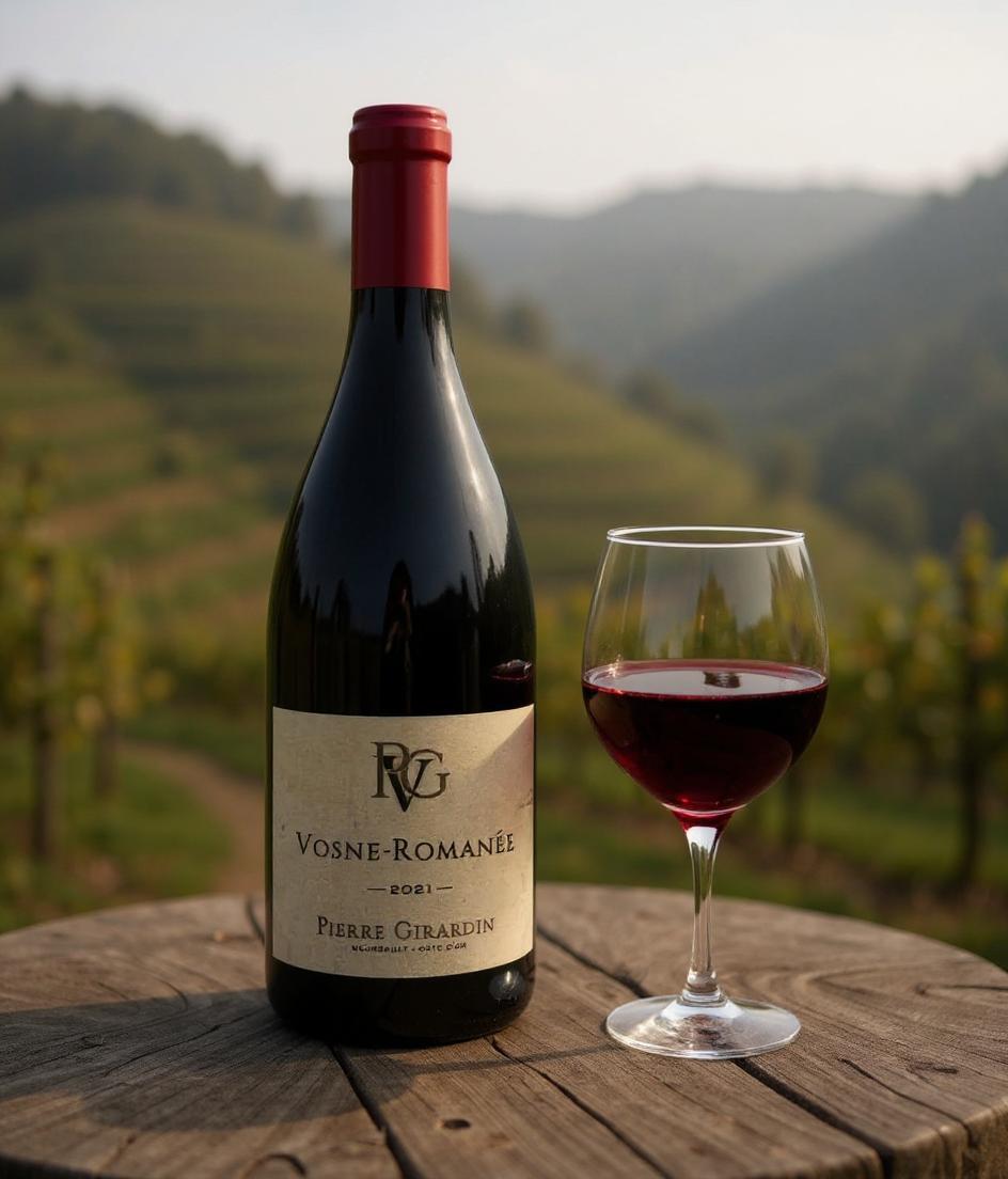Pierre Girardin Vosne-Romanée 2021 wine bottle front view
