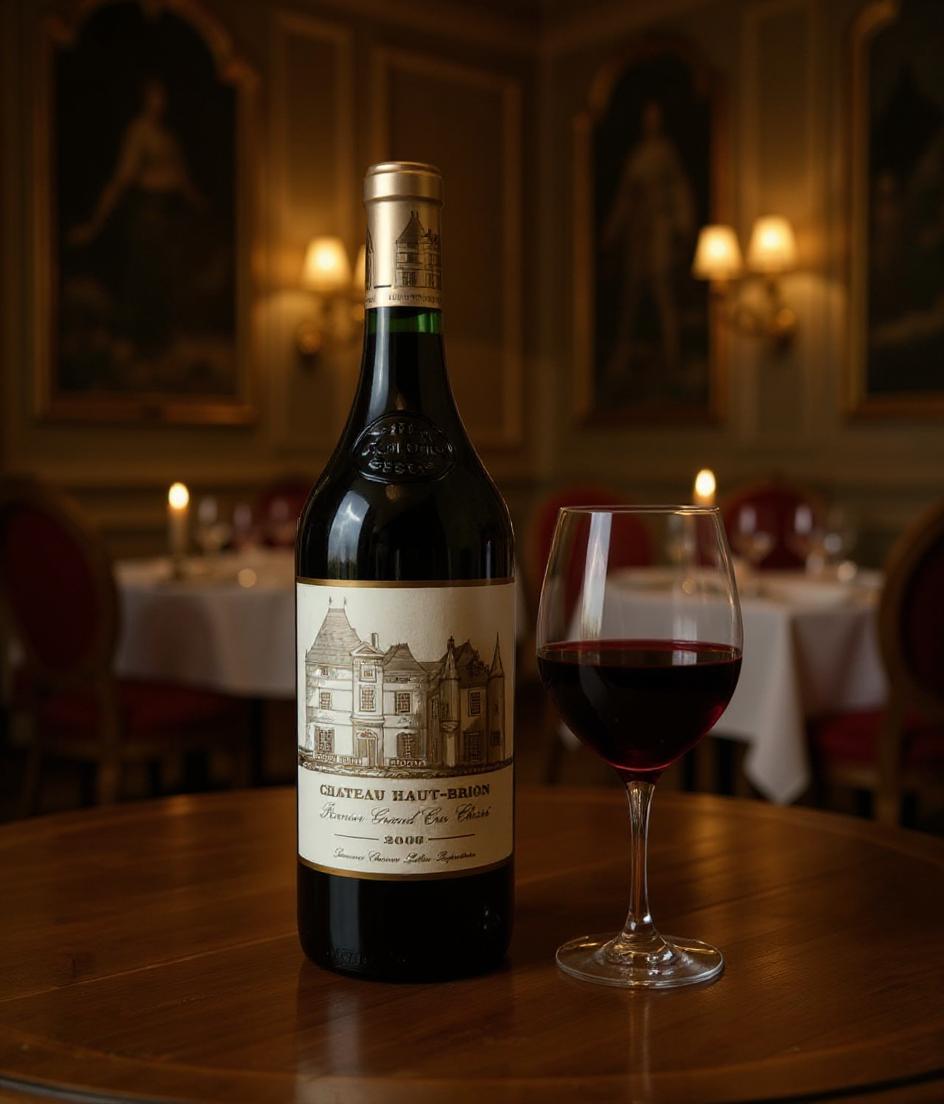 Chateau Haut-Brion 2006 wine label detail view