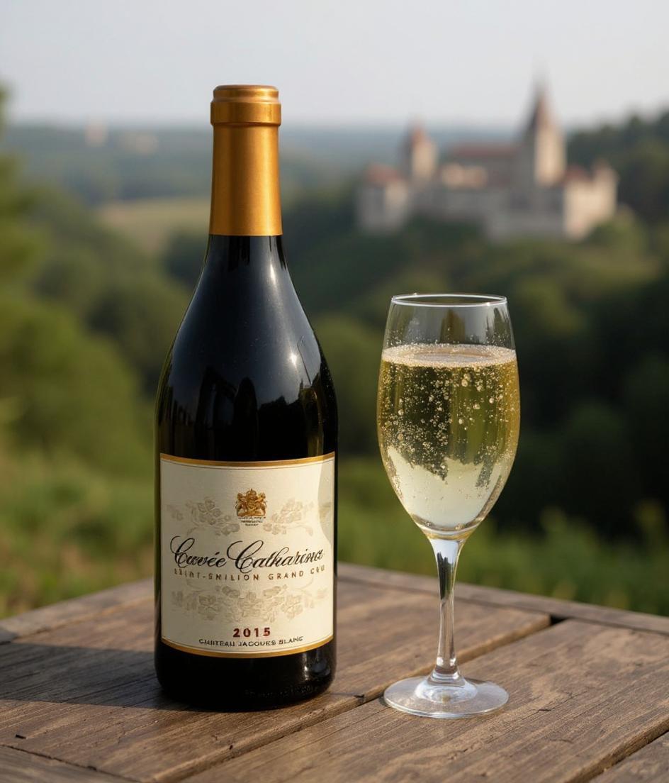 Jacques Blanc Cuvee Catharina 2015 champagne bottle front view