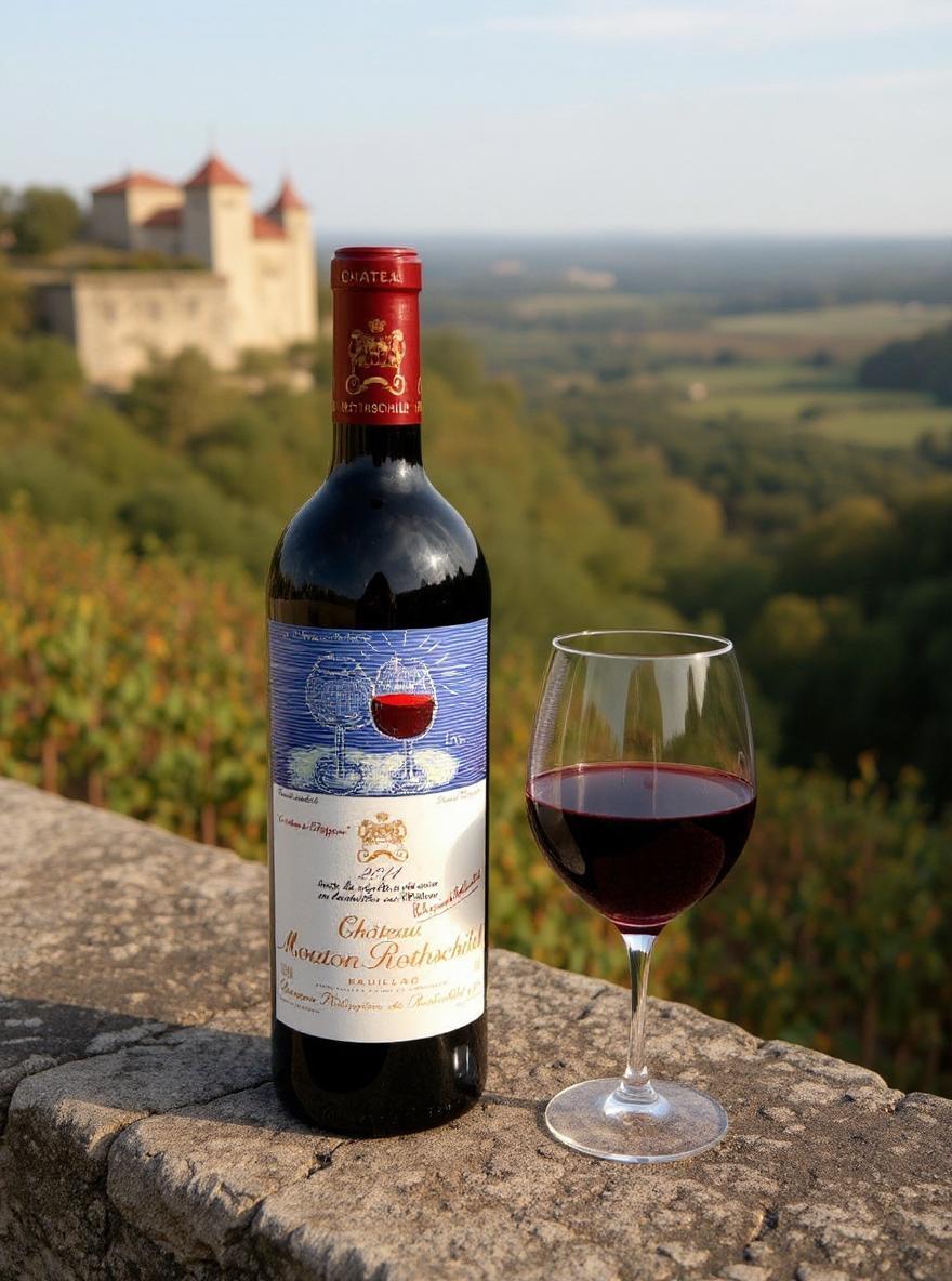 Chateau Mouton Rothschild 2014 Bordeaux wine bottle