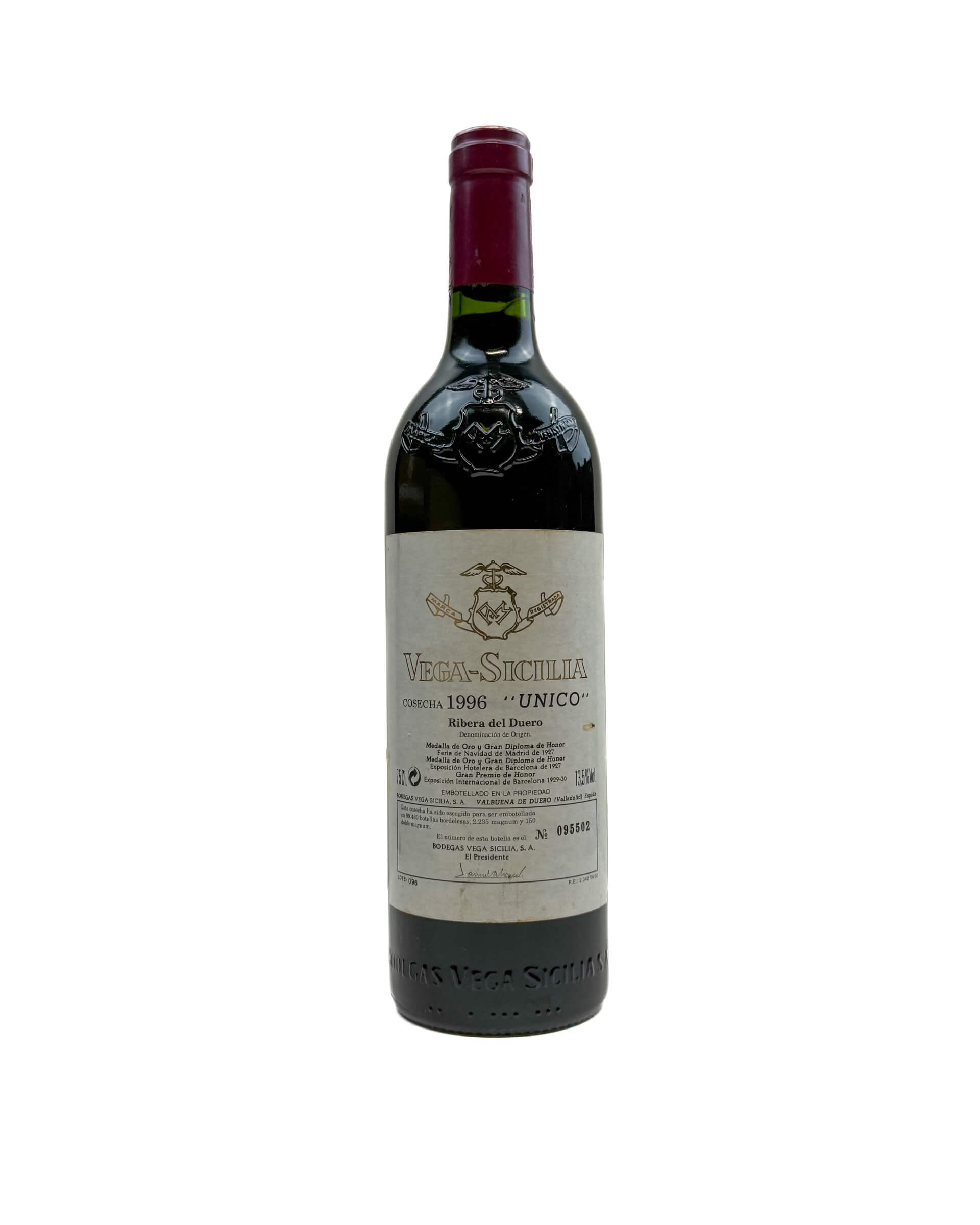 Vega Sicilia Unico Gran Reserva Ribera del Duero 1996 0,75L