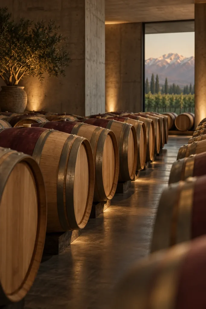 Illustration: Argentine barrel cellar, Mendoza