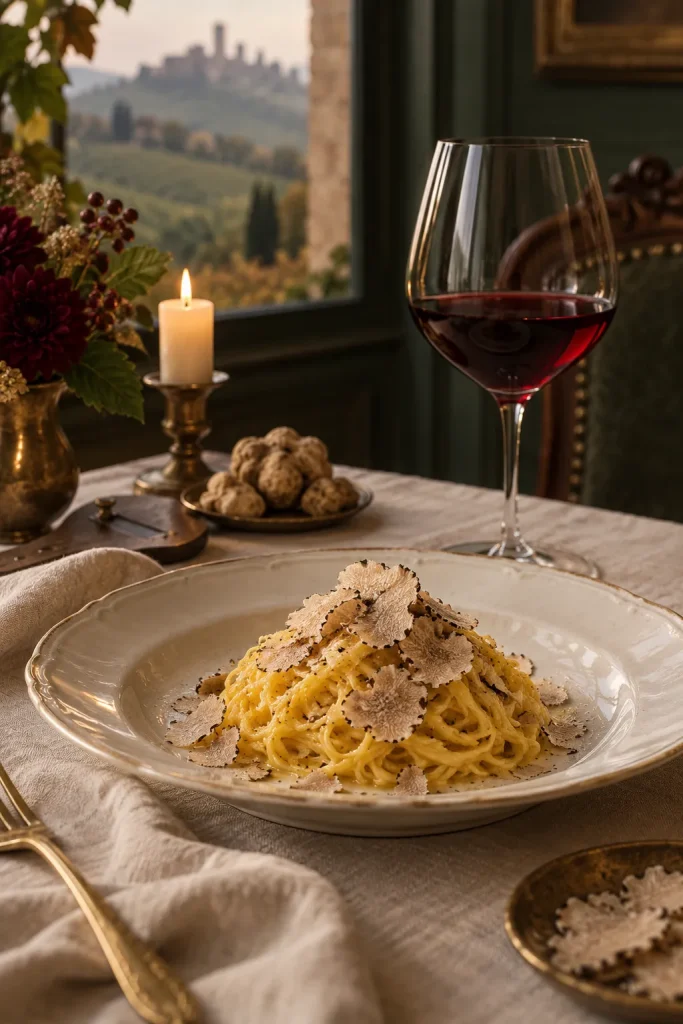 Illustration: Nebbiolo with tajarin and white truffle